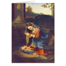 Correggio - The Adoration of the Child Card