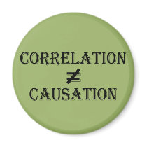 Correlation Does Not Equal Causation Fridge Magnet