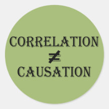 Correlation Does Not Equal Causation Stickers