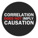 Correlation Does Not Imply Causation stickers