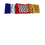Corrèze, Limousin &amp; France flags Tshirt