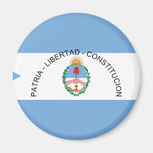 Corrientes, Argentina flag Refrigerator Magnet