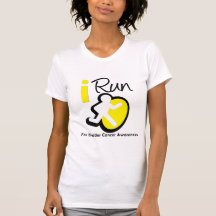 Corro para la conciencia del cáncer de vejiga camisetas