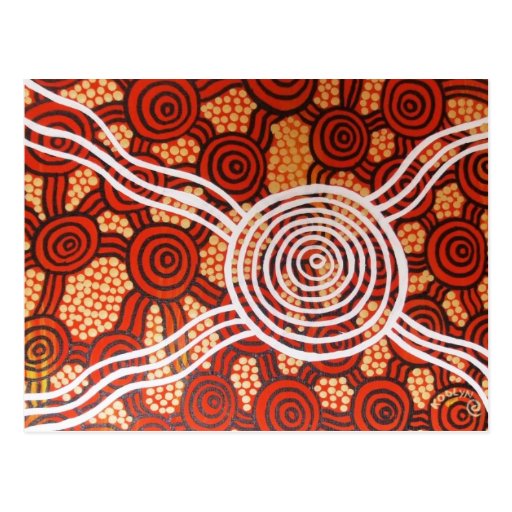 Aboriginal Art Cards, Aboriginal Art Card Templates, Postage