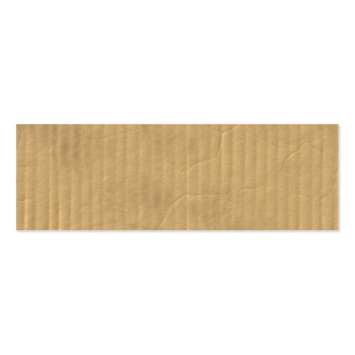 Corrugated Cardboard Texture Business Card Templates (back side)