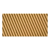 Corrugated cardboard texture custom photo card