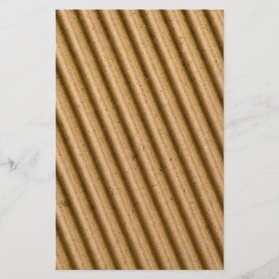 Corrugated cardboard texture stationery design by joxxxxjo