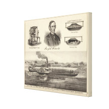 Corrugated iron steam yacht gallery wrap canvas