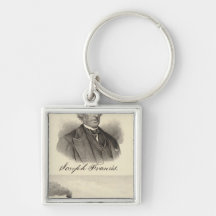 Corrugated iron steam yacht key chain