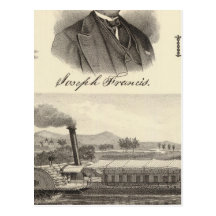 Corrugated iron steam yacht post card