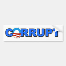 CORRUPT BUMPER STICKER