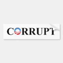 CORRUPT BUMPER STICKERS