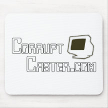 Corrupt Caster Mouse Mat With Logo