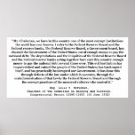 Corrupt Federal Reserve Quote by Louis T McFadden Print
