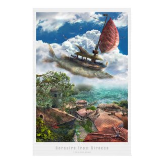 Corsairs from Sirroco - Poster print