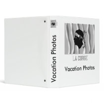 Corse waving flag with name 3 ring binder