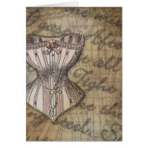 Corset Collage cards