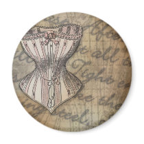 Corset Collage magnets by opheliasart Corset Collage magnets