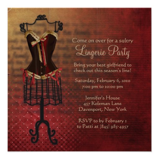 Corset Invitations