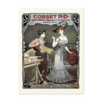 "Corset N.D." Postcard by Valerian "Corset N.D." Postcard