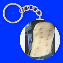 corset piercing key chain