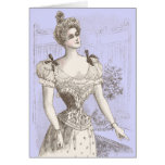 Corset Pompadour Vintage French Fashions Cards