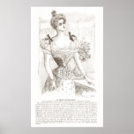 Corset Pompadour Vintage French Lingerie Posters