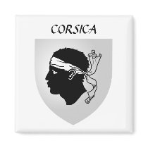 Corsica Coat of Arms Fridge Magnets