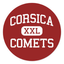 Corsica - Comets - High - Corsica South Dakota stickers by customteamsportswear Corsica - Comets - High - Corsica South Dakota stickers