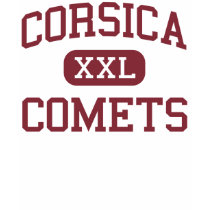 Corsica - Comets - High - Corsica South Dakota t-shirts by customteamsportswear Corsica - Comets - High - Corsica South Dakota t-shirts