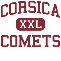 Corsica - Comets - High - Corsica South Dakota t-shirts by customteamsportswear Corsica - Comets - High - Corsica South Dakota t-shirts
