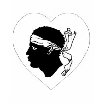 Corsica Flag Heart t-shirts by Vexillophile Corsica Flag Heart t-shirts