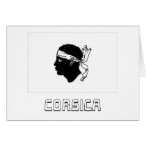 Corsica Flag with Name cards