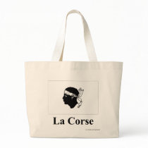 Corsica Flag with Name in French bags