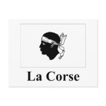 Corsica Flag with Name in French postcards by Vexillophile Corsica Flag with Name in French postcards