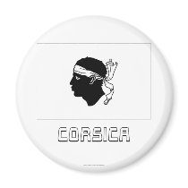 Corsica Flag with Name magnets