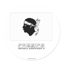 Corsica Flag with Name stickers by Vexillophile Corsica Flag with Name stickers
