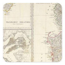 Corsica, Sardinia, Balearic Islands, Valletta Stickers