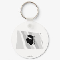 Corsica Waving Flag keychains