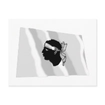 Corsica Waving Flag postcards by Vexillophile Corsica Waving Flag postcards