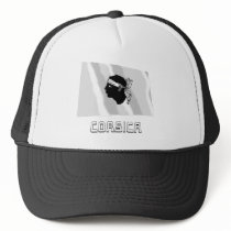 Corsica Waving Flag with Name hats