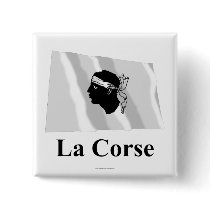 Corsica Waving Flag with Name in French buttons