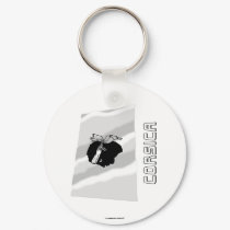 Corsica Waving Flag with Name keychains