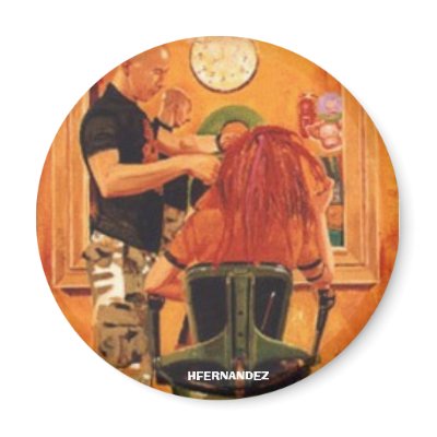 CORTE DE PELO MODERNO FRIDGE MAGNETS by HectorFernandez