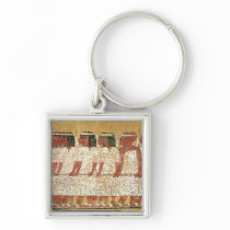 Cortege pulling the King's catafalque Key Chain
