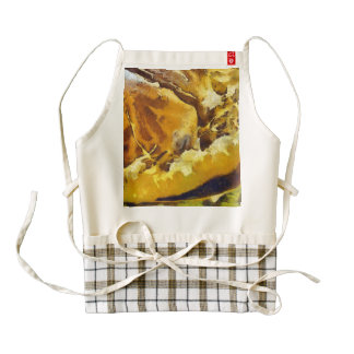 Corteza de una fruta delantal zazzle HEART