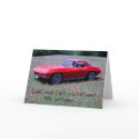 Corvette Birthday Card
