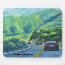 Corvette Caravan, Corvette Caravan mousepads by RobertalSmith Corvette Caravan, Corvette Caravan mousepads
