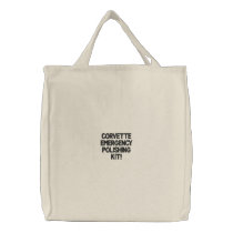CORVETTE EMERGENCY POLISHING KIT! embroidered bags