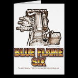 Corvette Engine Blue Flame Six cards